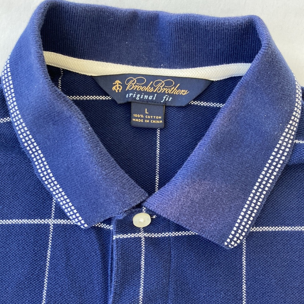 Brooks Brothers Polo Collar Golf Shirt Size L